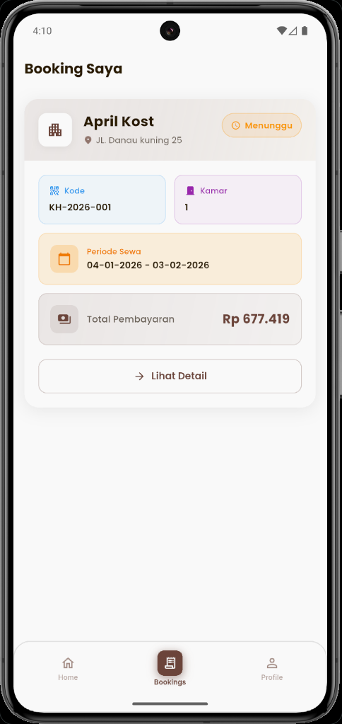 Booking Penyewa